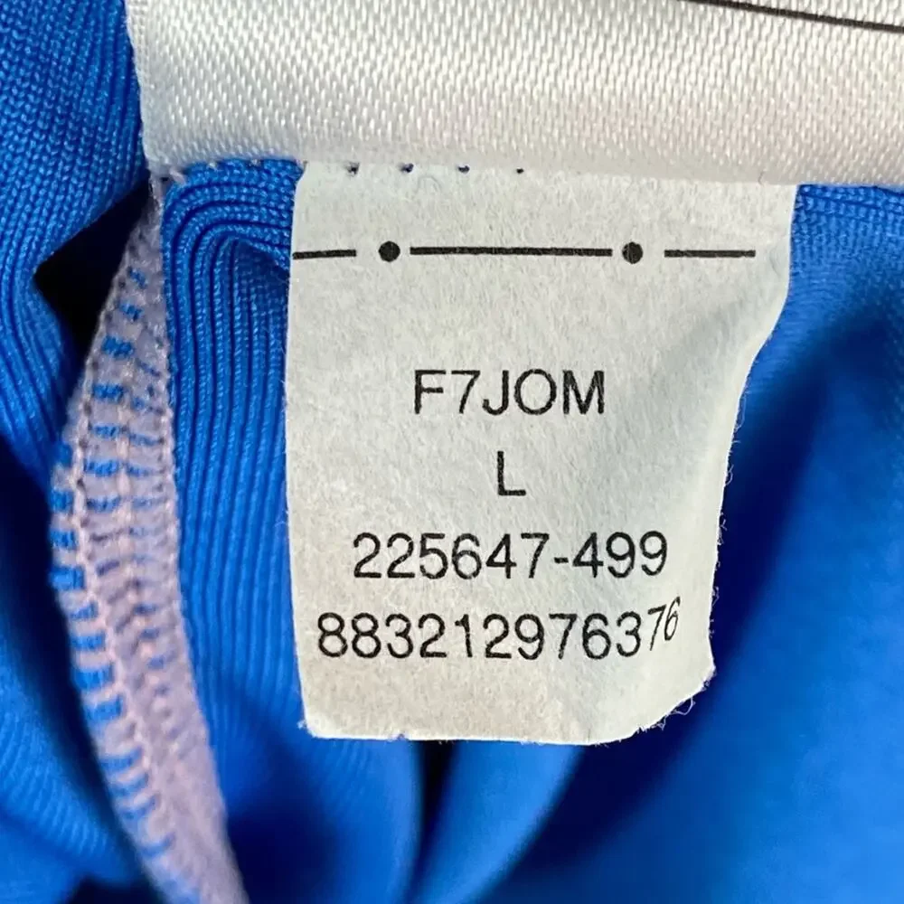 Nike Fit Dry V-neck Workout Tank Top In Blue Women's Size Large